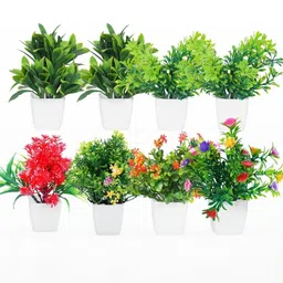 Dekorly Multi Plastic Artificial Flowers & Plants With Pot-picture-21