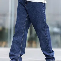 AngelFab Men Relaxed Fit Mid-Rise Stretchable Jeans-image-15