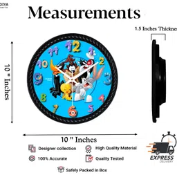 dudiya crafts Analog 25 cm X 25 cm Wall Clock image 2