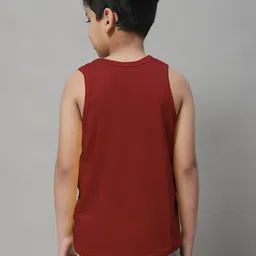 Friskers Boys Pack Of 2 Pure Cotton Basic Vests 070525KDC-14-33 image 2