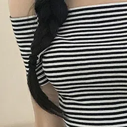 StyleCast x Revolte Striped Off-Shoulder Top image 2