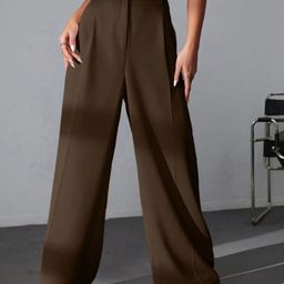 Next One Women Smart High-Rise Easy Wash Parallel Trousers-picture-22