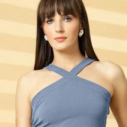 Oomph! Halter Neck Crop Top-image-91