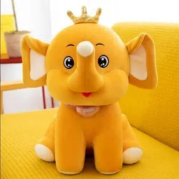 wiplk CROWN ELEPHANT SOFT TOYS/KIDS SOFT TOYS/GIFT FOR KIDS - 35 cm image 3