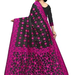 jayant creation Multicoloured Silk Cotton Jamdani Sarees-picture-15