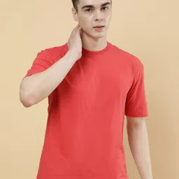 PockMAN Men Bio Finish Solid Round Neck Cotton T-Shirt-image-14