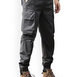 R.Code by The Roadster Life Co. Men High-Rise Slim Fit Cotton Joggers-picture-42