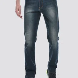 Numero Uno Men Tapered Fit Mildly Distressed Light Fade Stretchable Jeans image 1