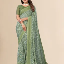 Moda Rapido Floral Printed Saree image 1