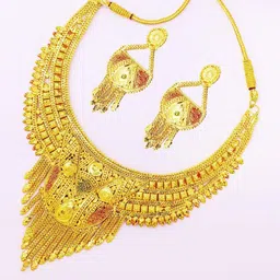 Guarantee Ornament House Brass Gold-Plated Jewellery Set-picture-26
