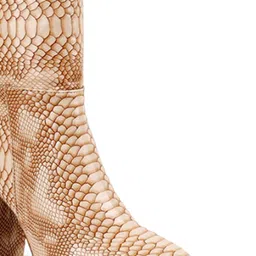 Bxxy Women Snake Textured High-Top Block Heel Boots image 5