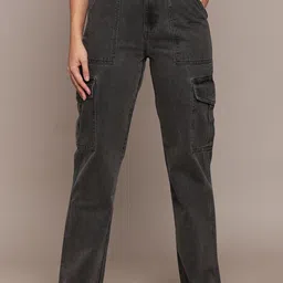 French Connection Women Cotton Mid-Rise Smart Relaxed Fit Jeans-picture-10