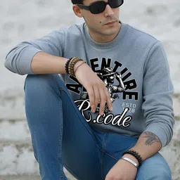 R.Code by The Roadster Life Co. Men Printed Sweatshirt image 3