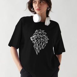 TOGS & TERRE Abstract Printed Oversized Cotton T-shirt-picture-11