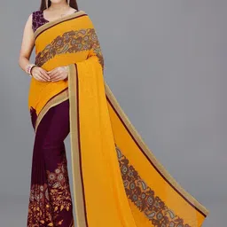 STYLETONE Paisley Poly Georgette Saree image 2