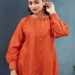 SZN Women Solid Fit & Flare High-Low Dress-picture-15