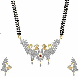 SUNHARI Gold-Plated Artificial Stones and Beads Mangalsutra-picture-18