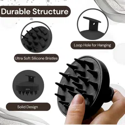 Zeyu Scalp Massager Soft Silicone Bristles Brush image 3