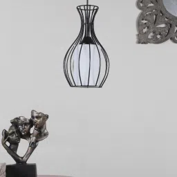 Illunix Black Iron Hanging Light | E27 holder | without Bulb | Eliante by Jainsons Lights image 2