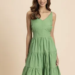 Moomaya Women Fit and Flare Dress-picture-30