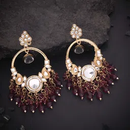 Anouk Diamond Shaped Jhumkas Earrings image 4