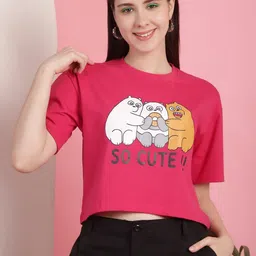 Dreambe Women Printed T-shirt-image-96