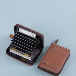 SZN Men Leather Zip Around Wallet image 5