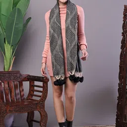 ELLIS Women Woven Design Acrylic Stole image 4