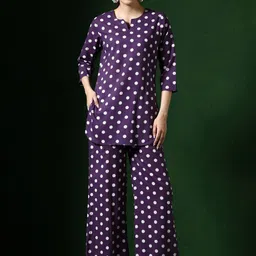 Jaipur Kurti Women Geometric Printed Cotton Kurta with Palazzos-picture-28