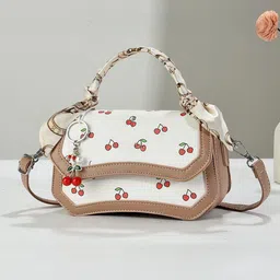 StyleCast Women Graphic Printed Baguette Satchel Bag-image-4