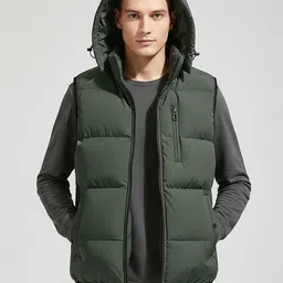 Mast & Harbour Men Polyester Puffer Jacket with Patchwork-picture-22