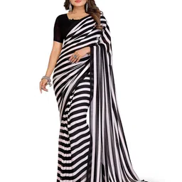 Moda Rapido Striped Poly Georgette Saree-picture-26