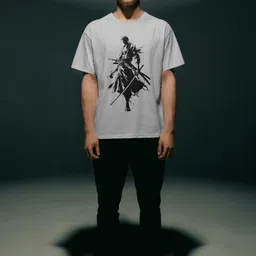 Silver Moon Clothing Graphic Printed Drop-Shoulder Sleeves Pure Cotton T-shirt-picture-21