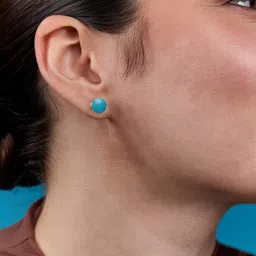 MINUTIAE Gold Plated Pearls Studded Spherical Shaped Studs image 3