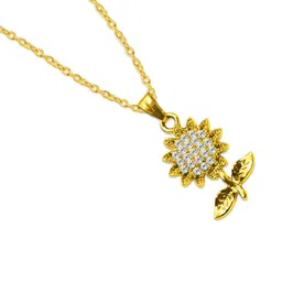 De-Ultimate Gold-Plated Floral Pendants with Chains-picture-39