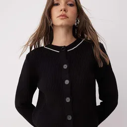 Trendyol Women Round Neck Long Sleeves Cardigan-picture-35