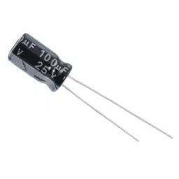 100uF / 25V Electrolytic Capacitor (Pack of 5) image 3