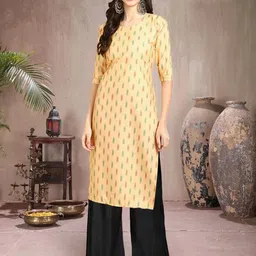 Ethnic basket Women Multicoloured Poly Crepe Kurta Sets-picture-35
