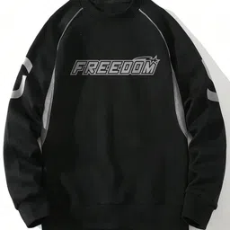 JUMPCUTS Men Printed Sweatshirt-image-4