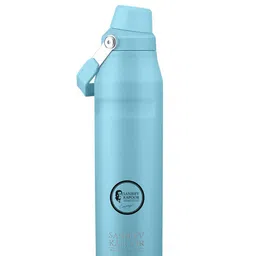 Classic Essentials Blue Single Stainless Steel Solid Double Wall Vacuum Water Bottle-image-90
