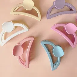 badodiya's Women Set of 6 Half Moon Shape Claw Clip-image-76