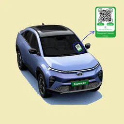 emergency contact owner qr Emblem for Car image 1