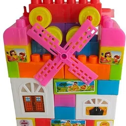 Educational Building Blocks Windmill House Set, Learning Toy for Kids 3-5 Years,-image-55
