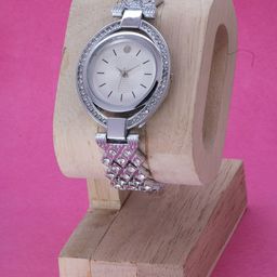 VIRAKTI Women Brass Printed Dial & Bracelet Style Straps Analogue Watch H-02-SILVER-S01-picture-24