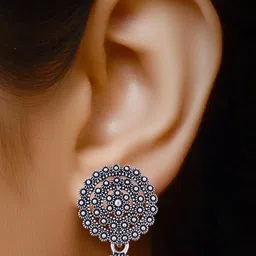 Sangria Silver-Plated Alloy Earrings image 2