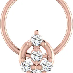 avsar Jyoti 14kt Cubic Zirconia Rose Gold Nose Wire-picture-25