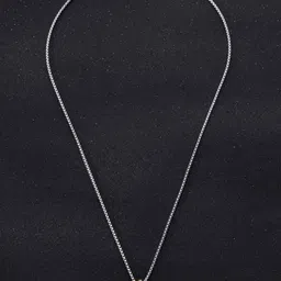 Designs & You Stainless Steel Silver-Plated Oval Pendants With Chains-picture-18