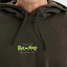 DeFacto Men Graphic Printed Hooded Sweatshirt image 2