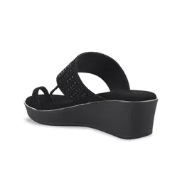 Stylestry Wedge Sandals with Laser Cuts image 5