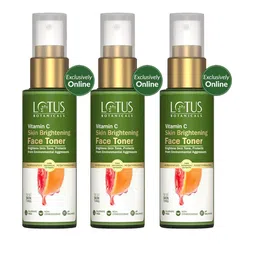 Lotus Botanicals Set Of 3 Vitamin C Skin Brightening Face Toner-50ml Each image 1